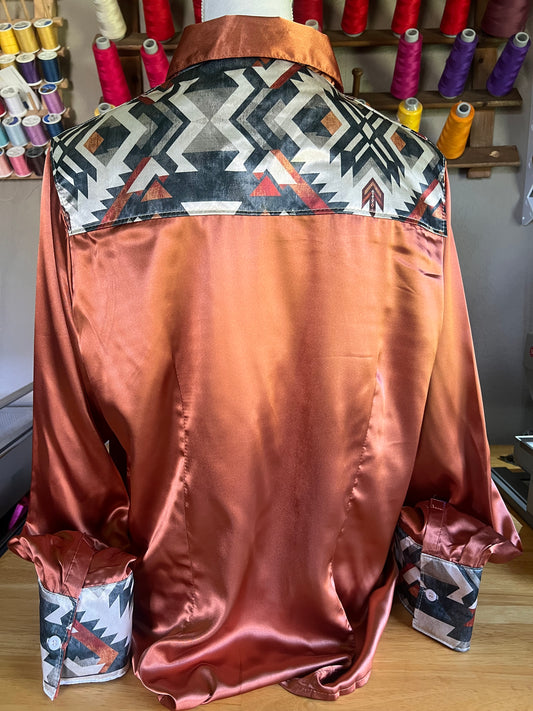 Orange Aztec- 3XL(Fits like 2XL)