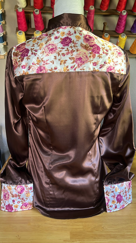 Brown Roses- S(Fits like XS)