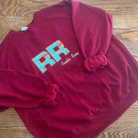 Burgundy- Aztec